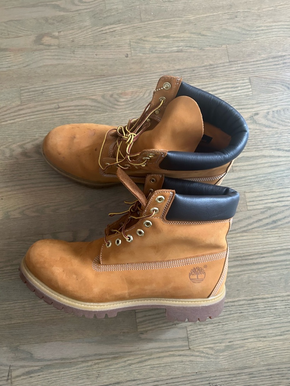 Timberland Men's Wheat/Tan Nubuck Leather Work Boots